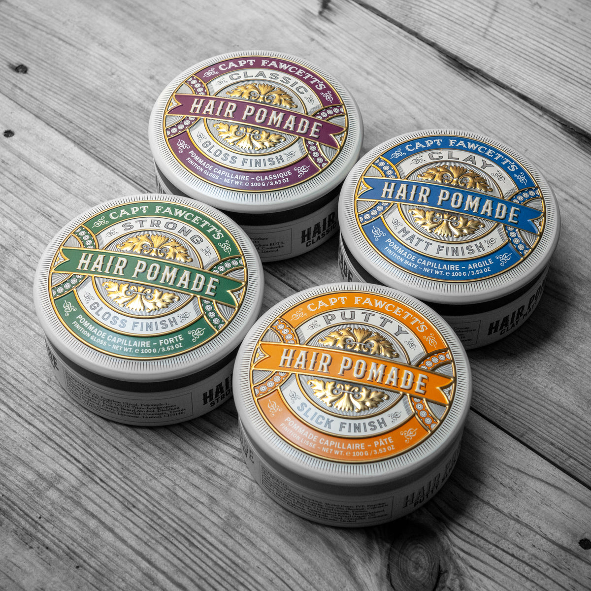 Captain Fawcett Pomades