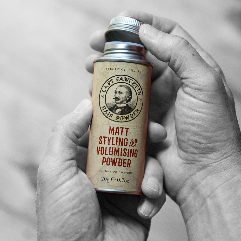 Captain Fawcett’s ‘Expedition Reserve’ Matt Styling and Volumising Hair Powder 