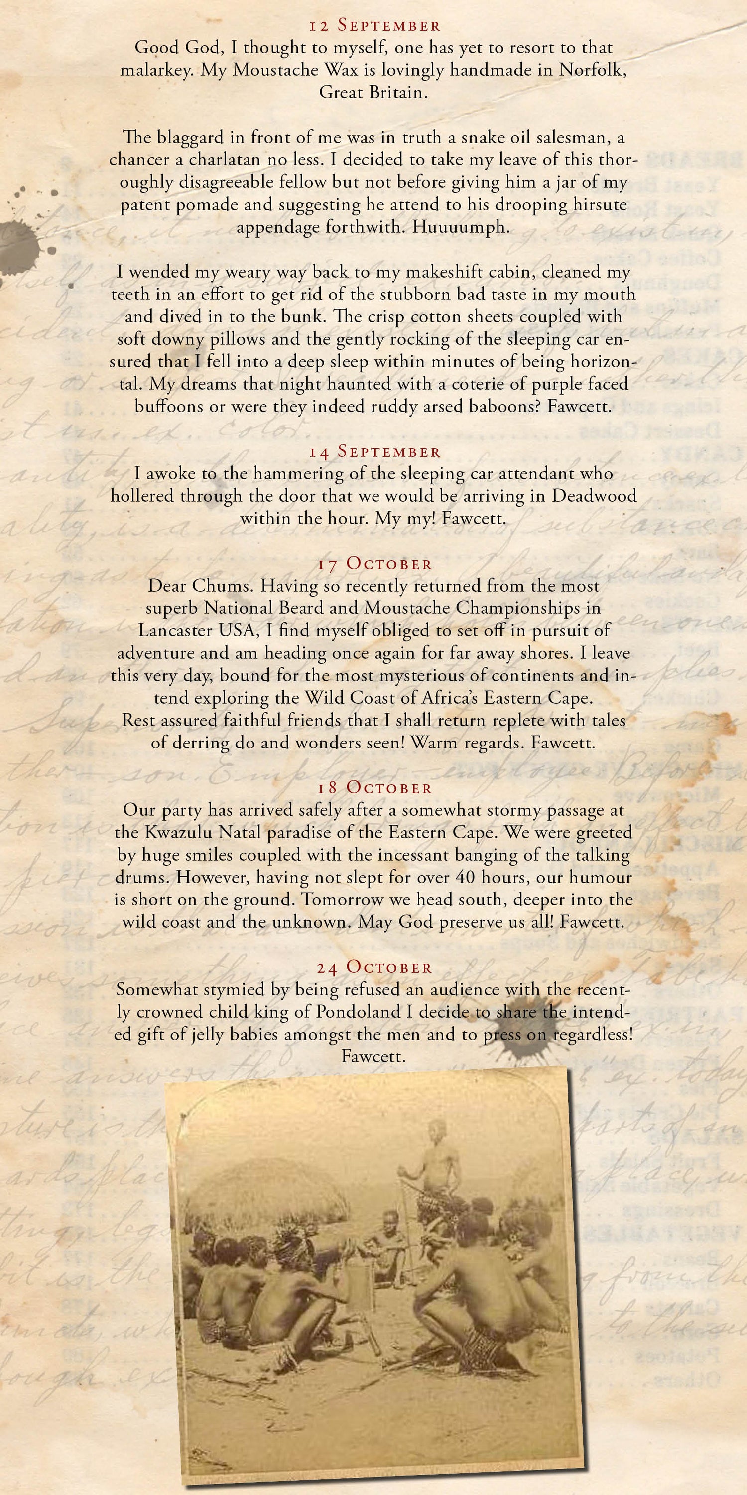 Captain Fawcett's journal
