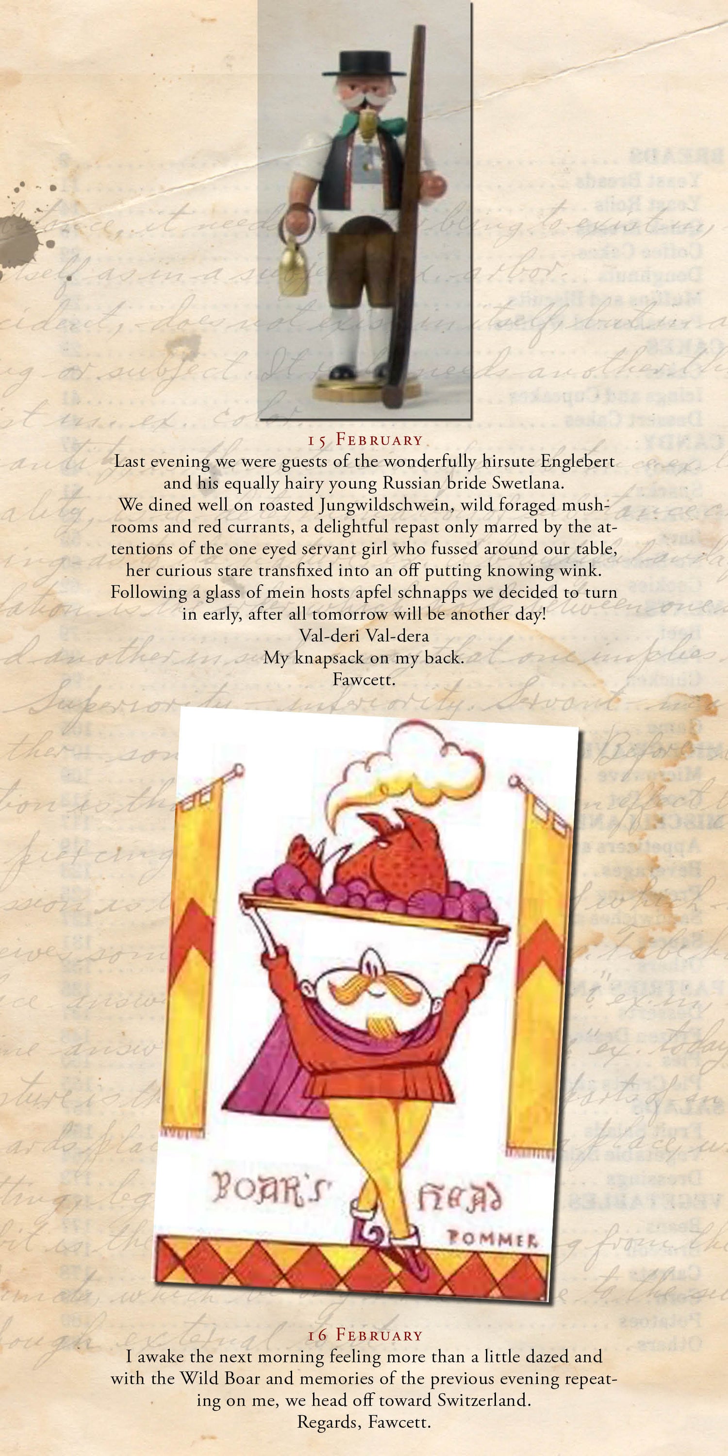 Captain Fawcett's journal