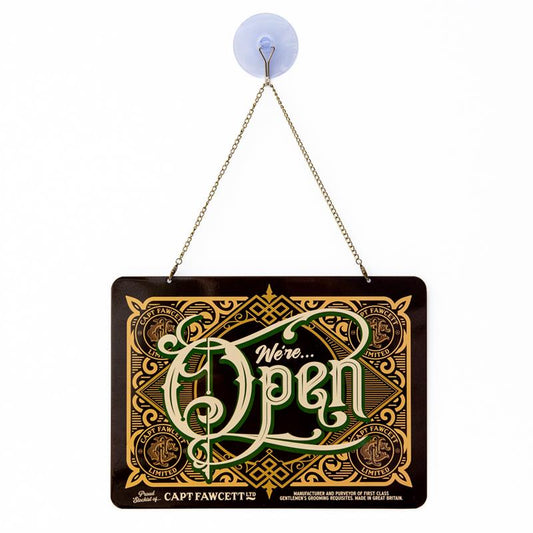 Captain Fawcett's Open & Closed Hanging Sign