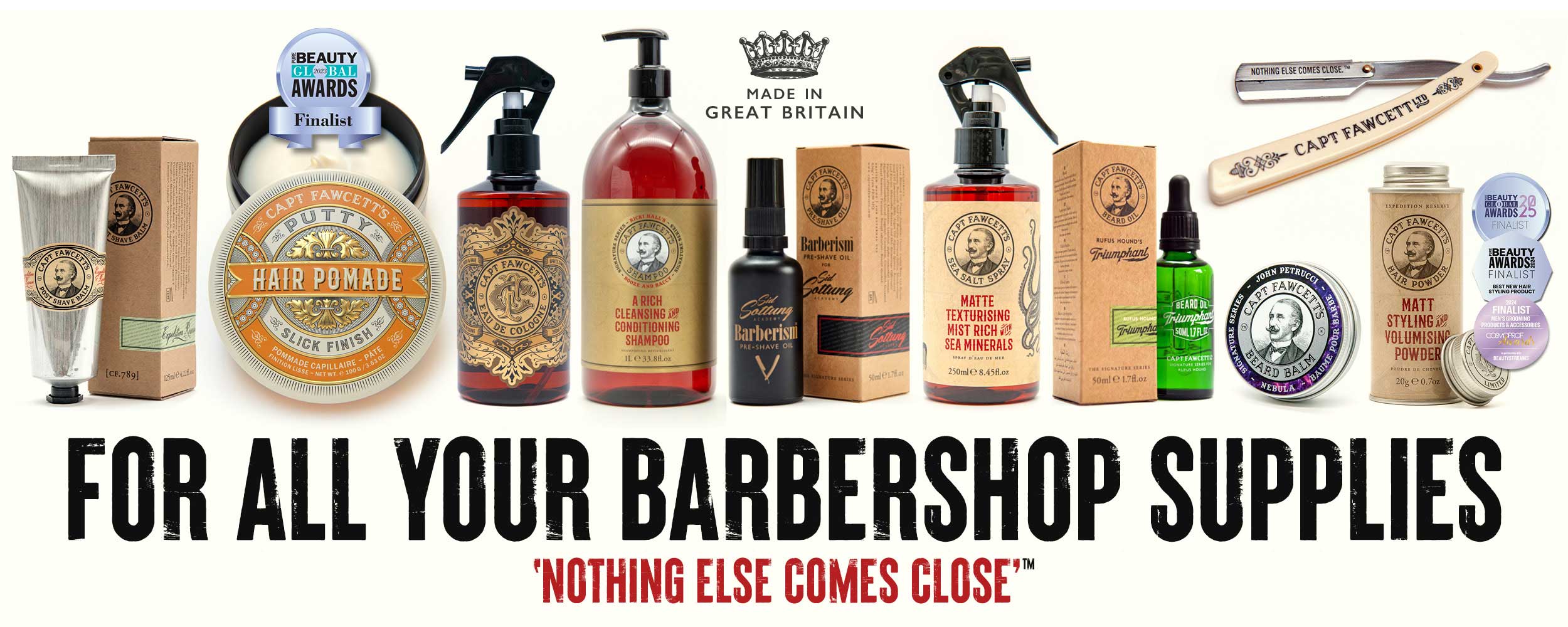 Captain Fawcett - for all your barbershop supplies