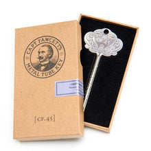 Captain Fawcett's metal tube key
