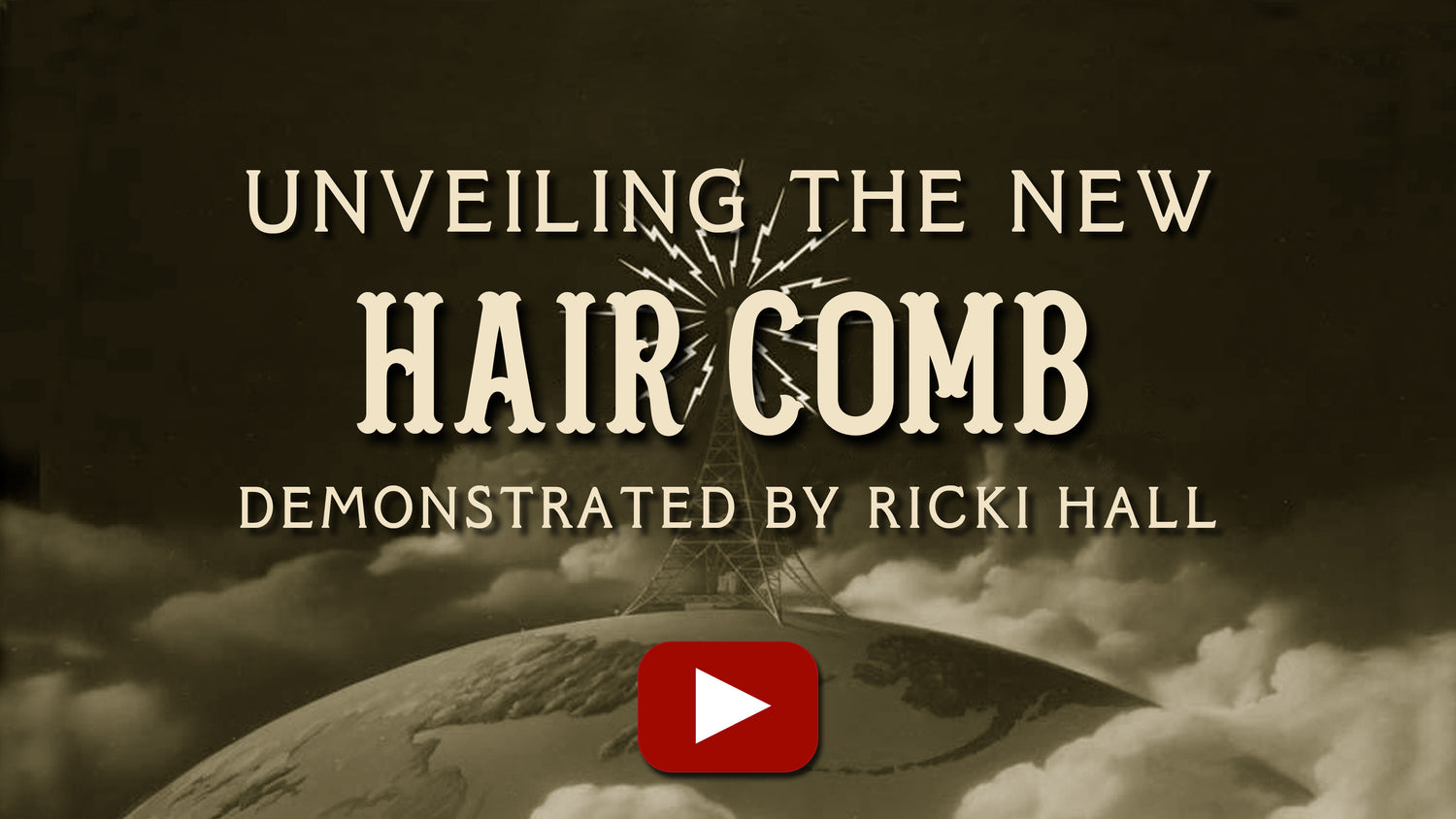 Unveiling the new Captain Fawcett hair comb, demonstrated by Ricki Hall