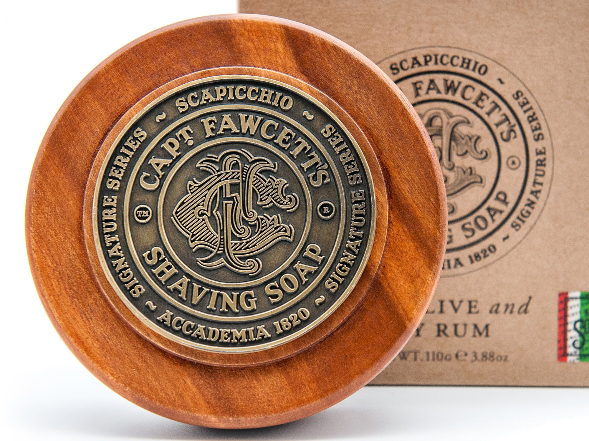 Scapicchio and Captain Fawcett shaving soap