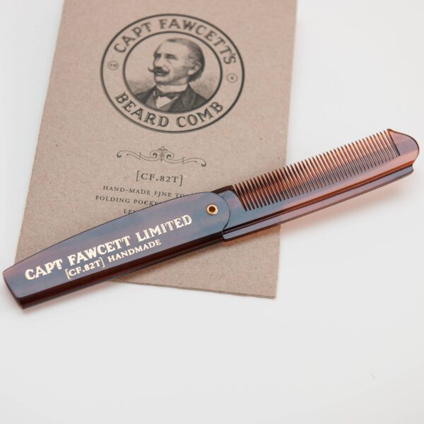 Captain Fawcett Folding Pocket Beard Comb (CF.82T)